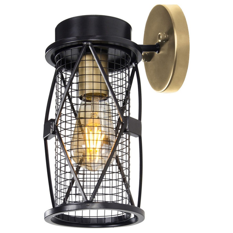 .-     Harlequin 1-Lt Bath – Industrial – Bathroom Vanity Lighting – by Buildcom